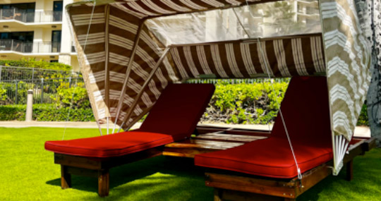 Sun Bed Cabana Rental Royal Hawaiian Beach Services